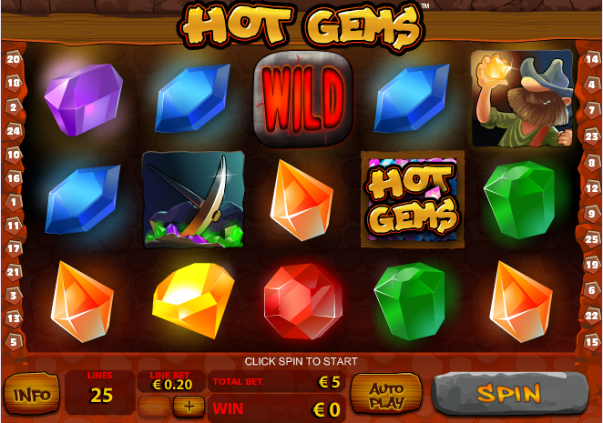 Игровой автомат Hot Gems.